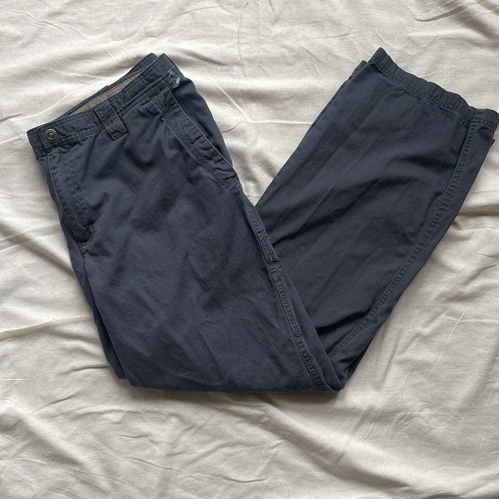 Columbia Men’s 100% cotton dark gray hiking pants 40 x 32